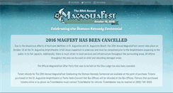 Desktop Screenshot of magnoliafest.com